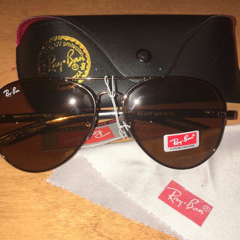 Ray Ban Bronze Aviator Brown Lens